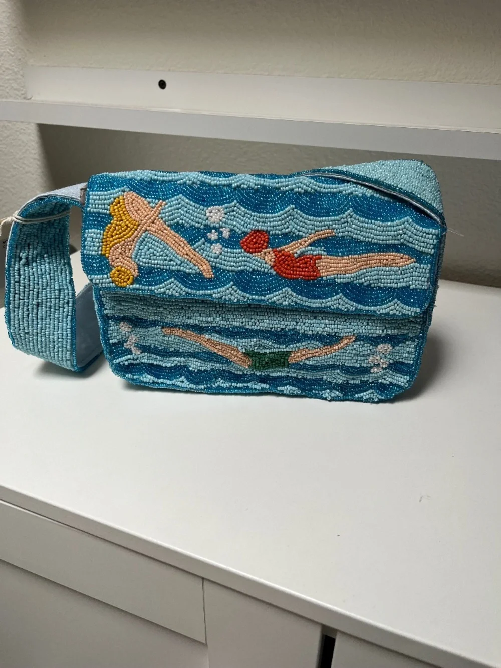 🌊 Sol and Mer Beaded Swimmers Shoulder Bag – NWT